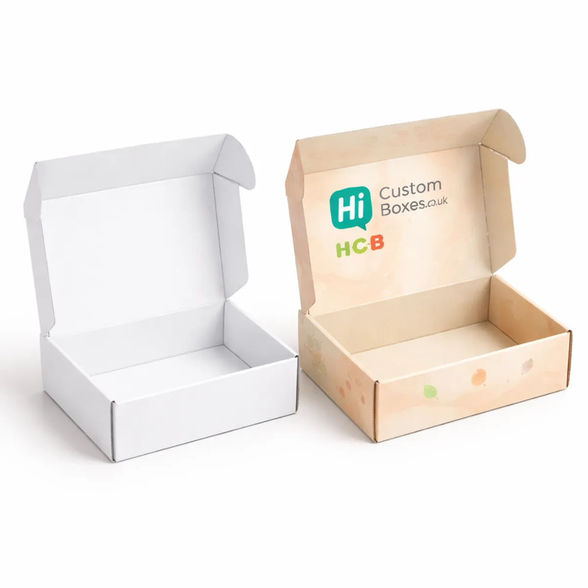 Two stylish collagen sachet boxes displayed upright to highlight their slim profile and professional design- class=